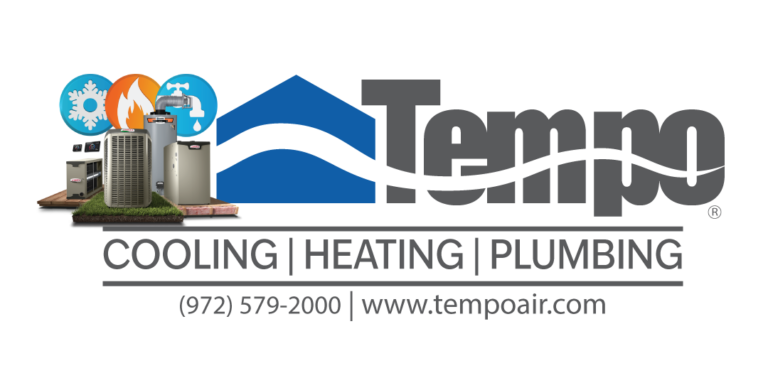 Tempo Air Logo plus heating cooling and plumbing equipment - Image